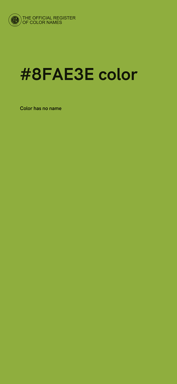 #8FAE3E color image