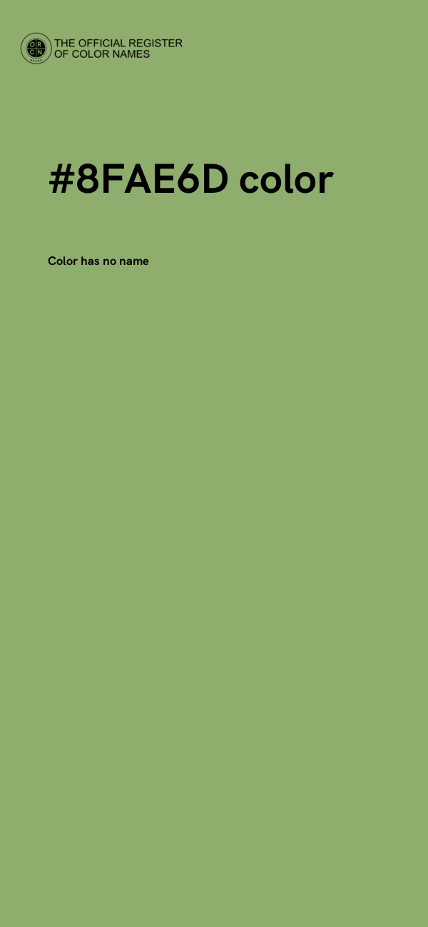 #8FAE6D color image