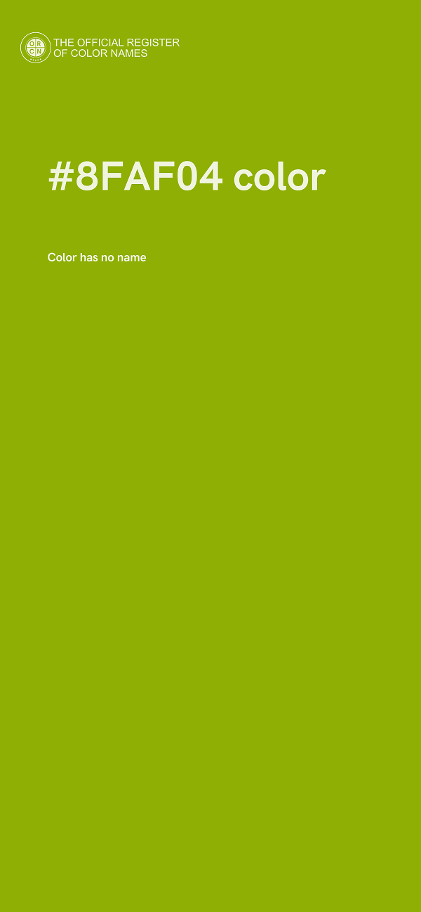 #8FAF04 color image