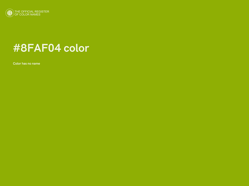 #8FAF04 color image