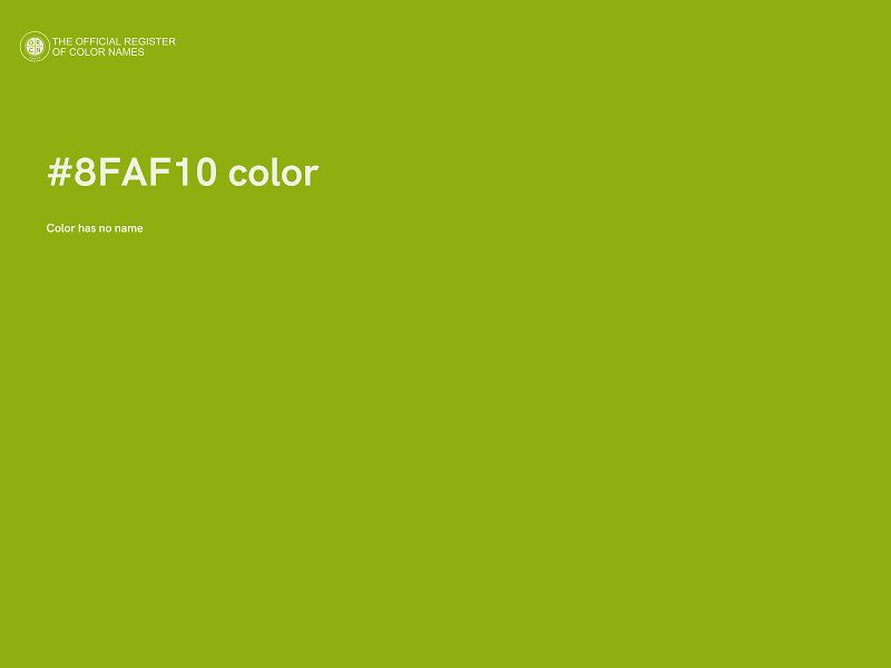 #8FAF10 color image