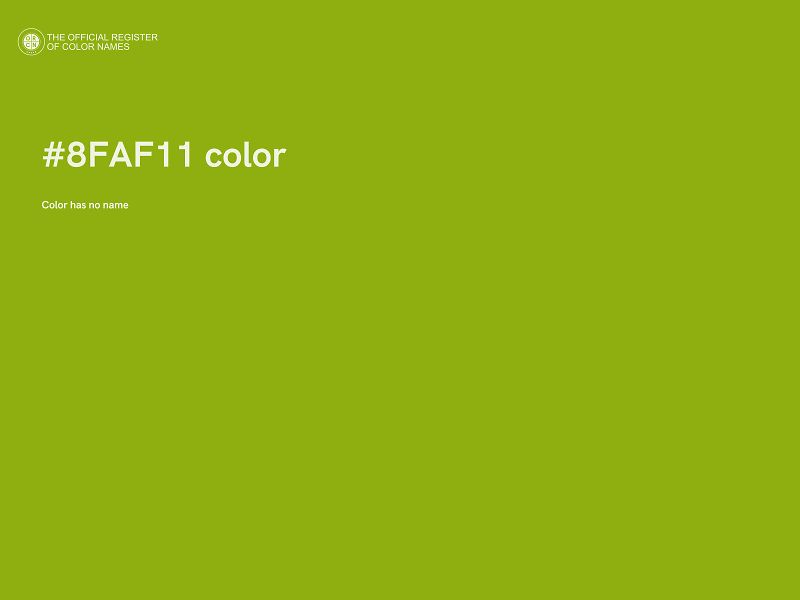 #8FAF11 color image