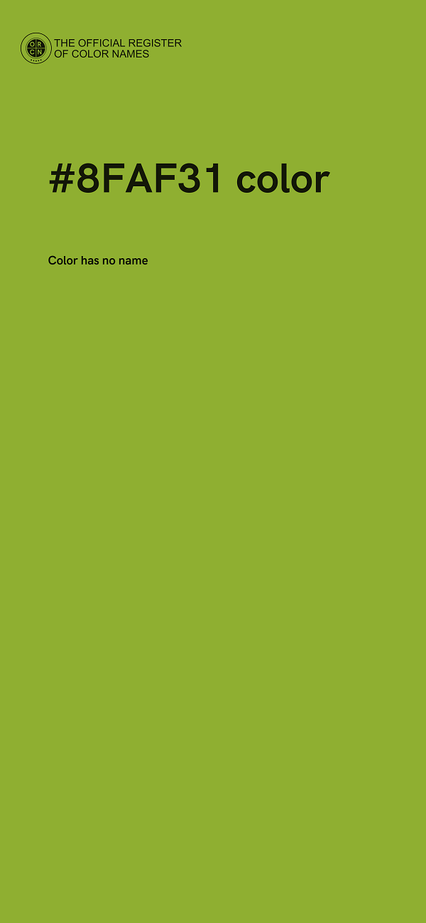 #8FAF31 color image