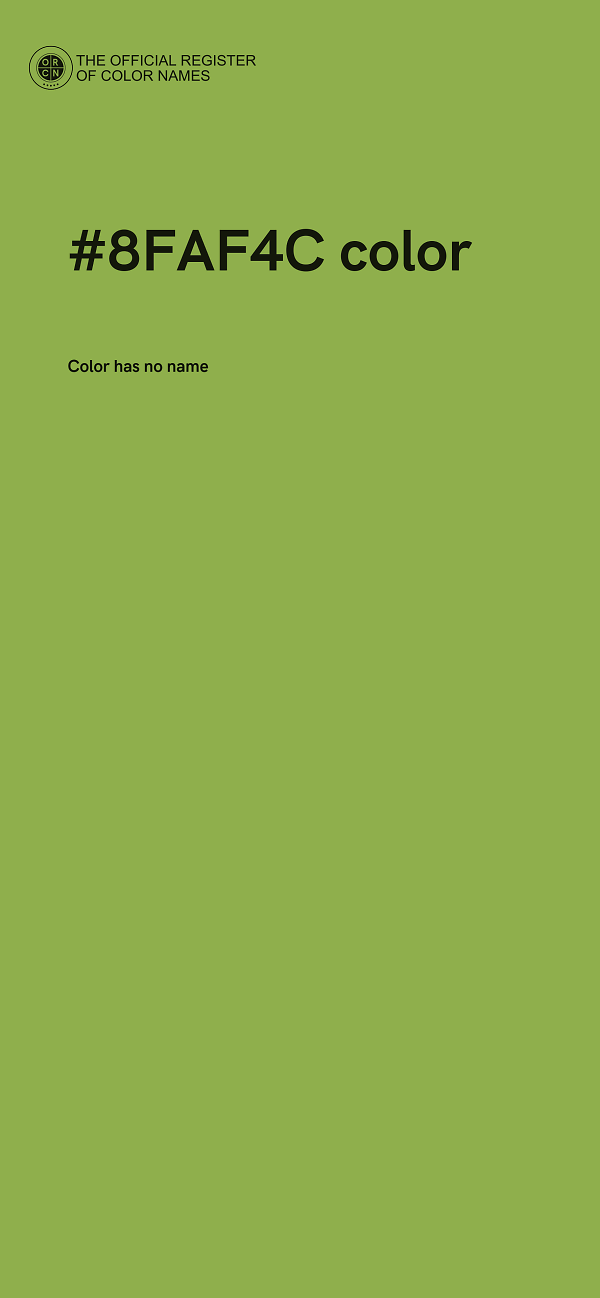 #8FAF4C color image