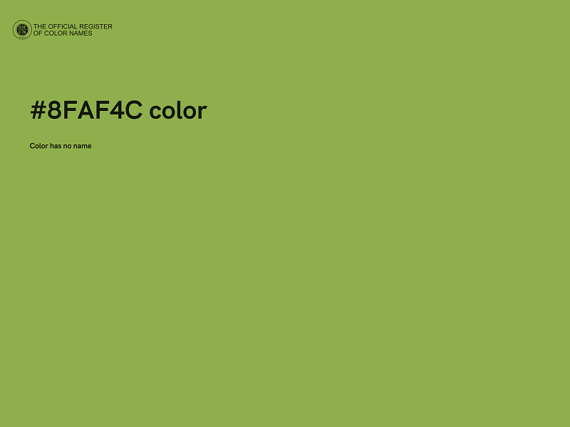 #8FAF4C color image