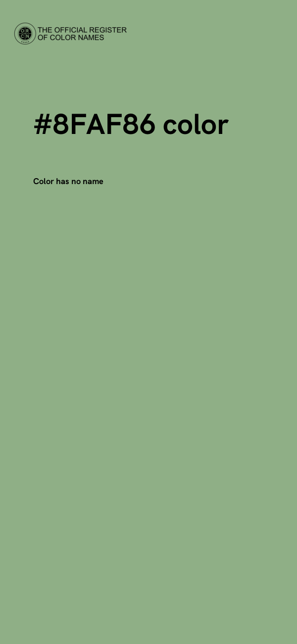 #8FAF86 color image