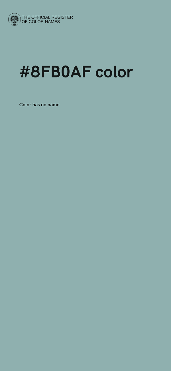 #8FB0AF color image