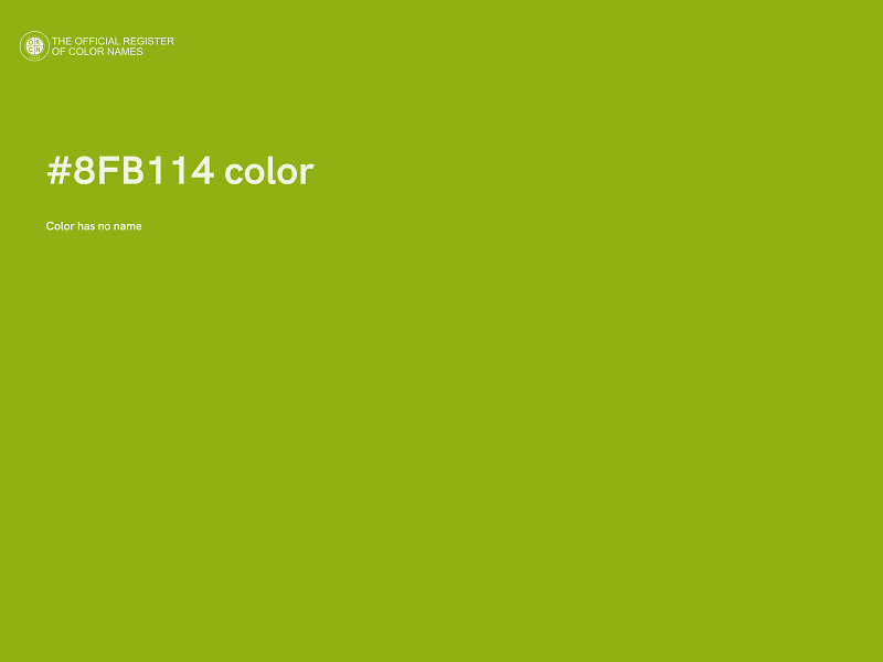 #8FB114 color image