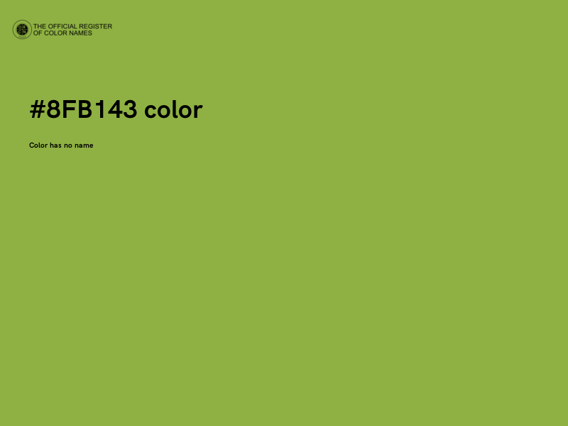 #8FB143 color image