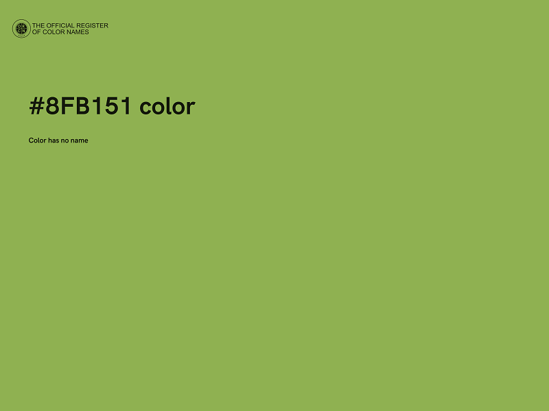 #8FB151 color image