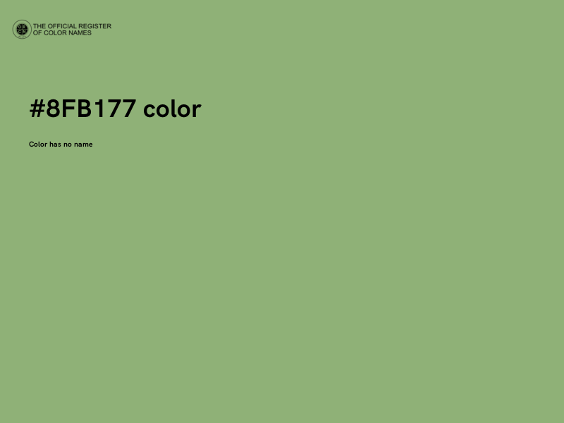 #8FB177 color image
