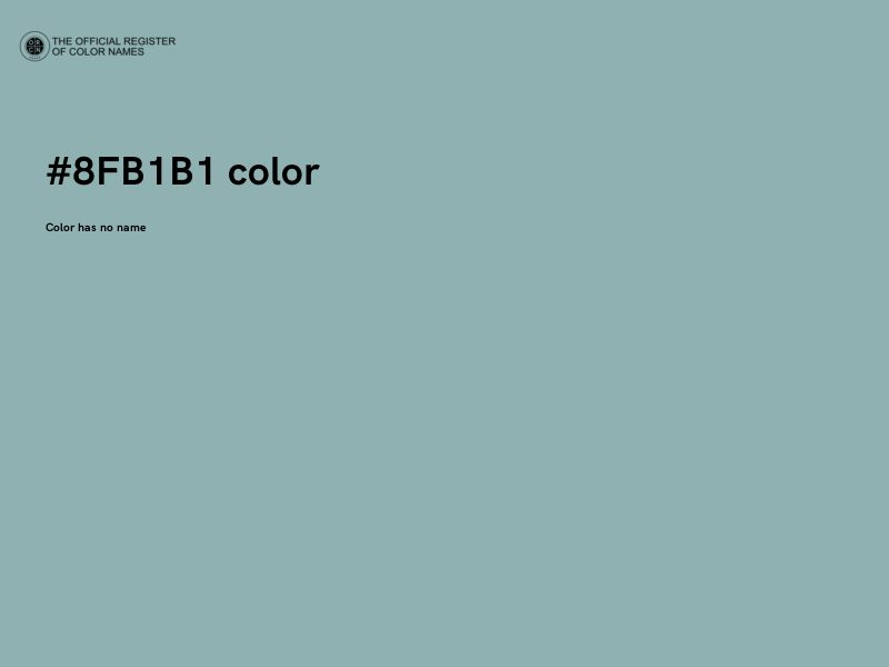 #8FB1B1 color image
