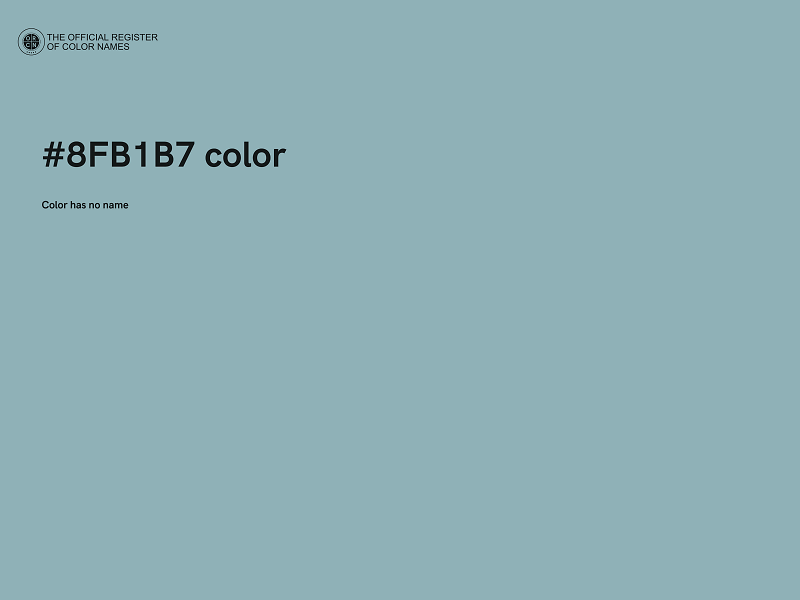 #8FB1B7 color image