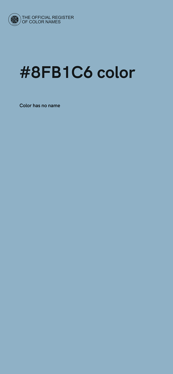 #8FB1C6 color image