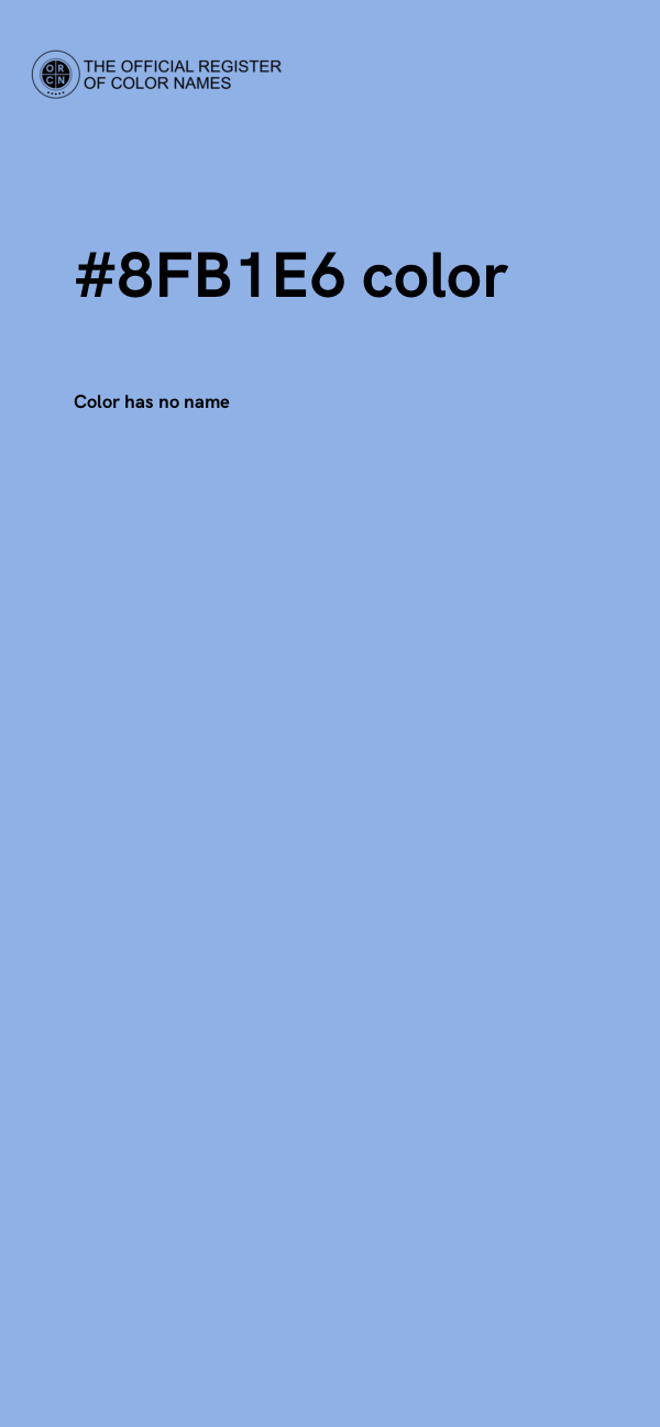 #8FB1E6 color image