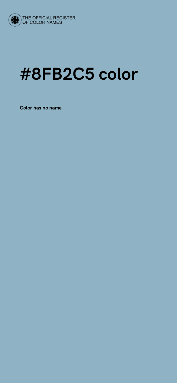 #8FB2C5 color image