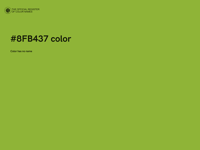 #8FB437 color image