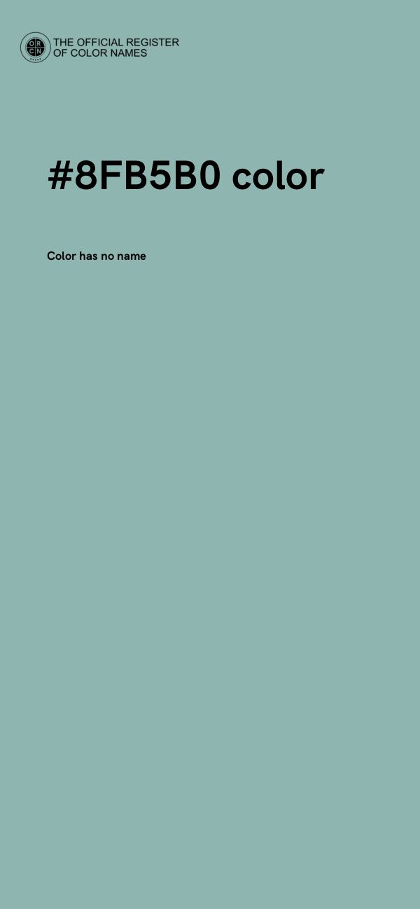 #8FB5B0 color image