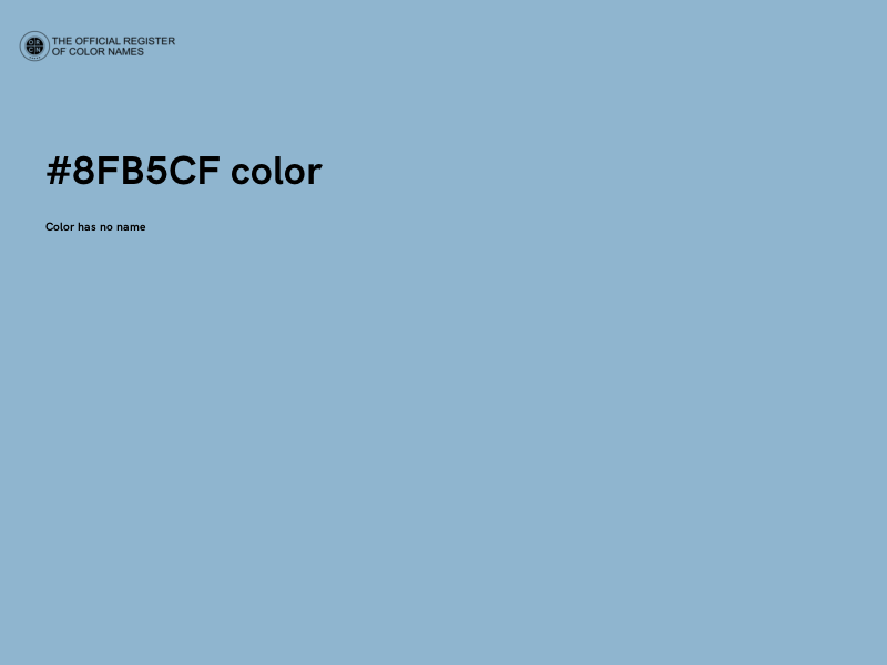 #8FB5CF color image