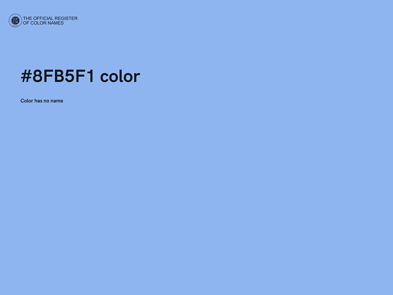 #8FB5F1 color image