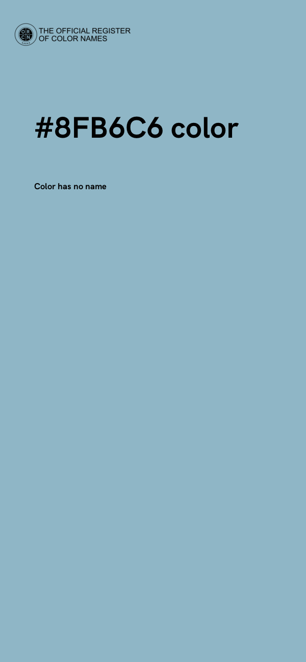 #8FB6C6 color image