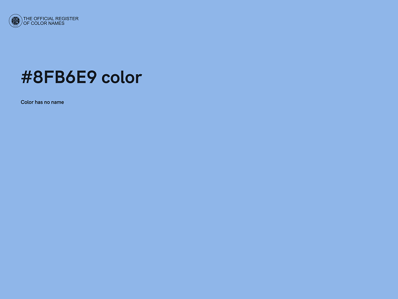 #8FB6E9 color image