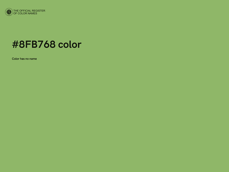 #8FB768 color image