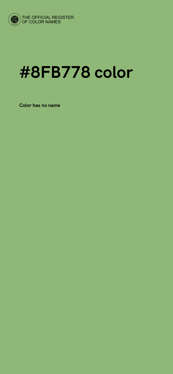 #8FB778 color image