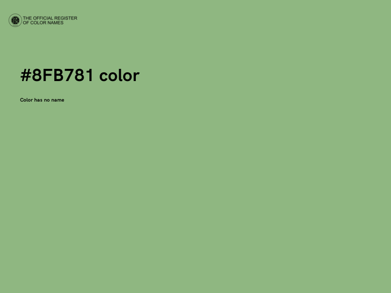 #8FB781 color image
