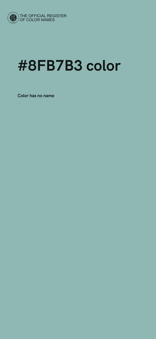 #8FB7B3 color image