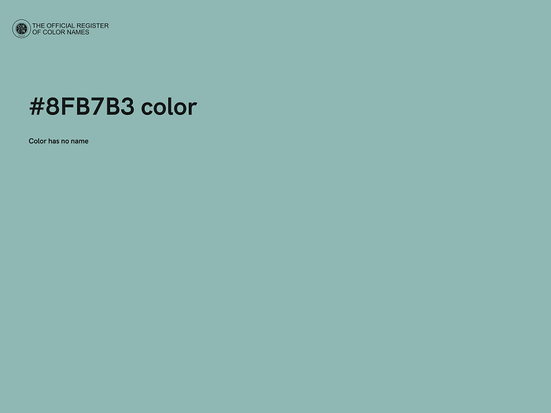 #8FB7B3 color image