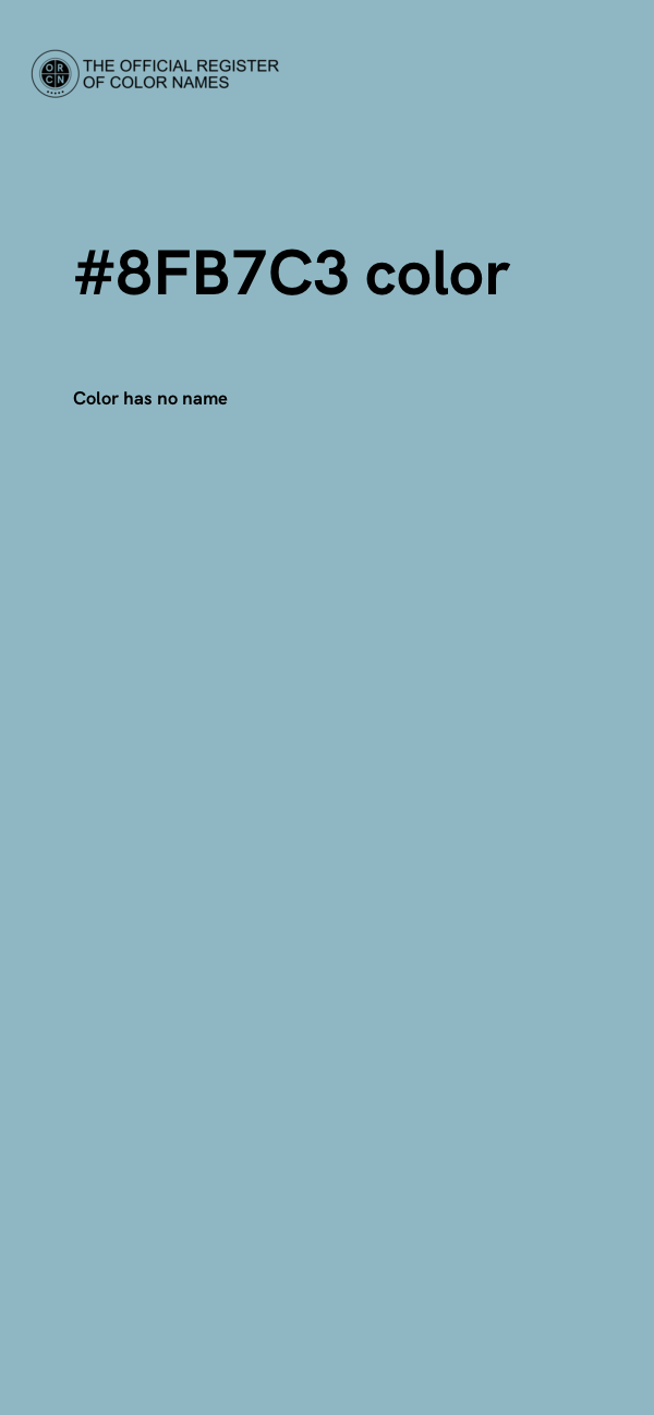 #8FB7C3 color image