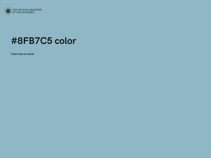 #8FB7C5 color image