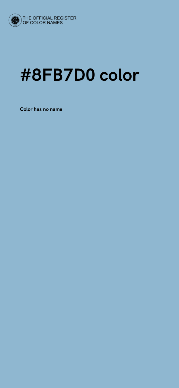 #8FB7D0 color image