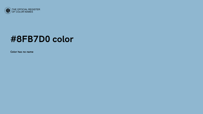 #8FB7D0 color image