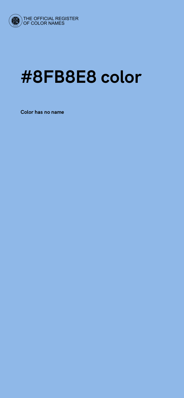 #8FB8E8 color image