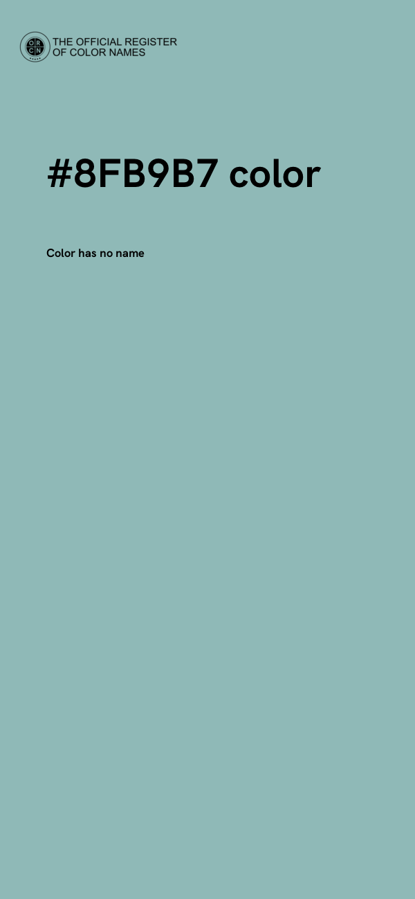 #8FB9B7 color image