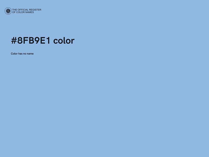 #8FB9E1 color image