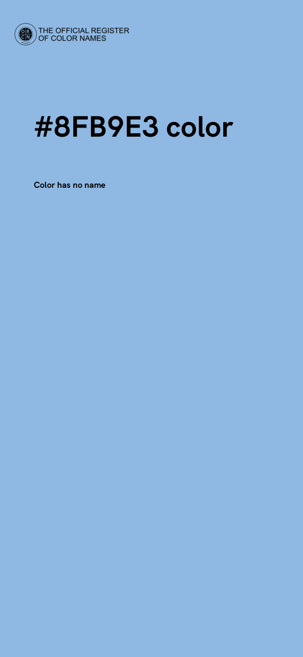 #8FB9E3 color image