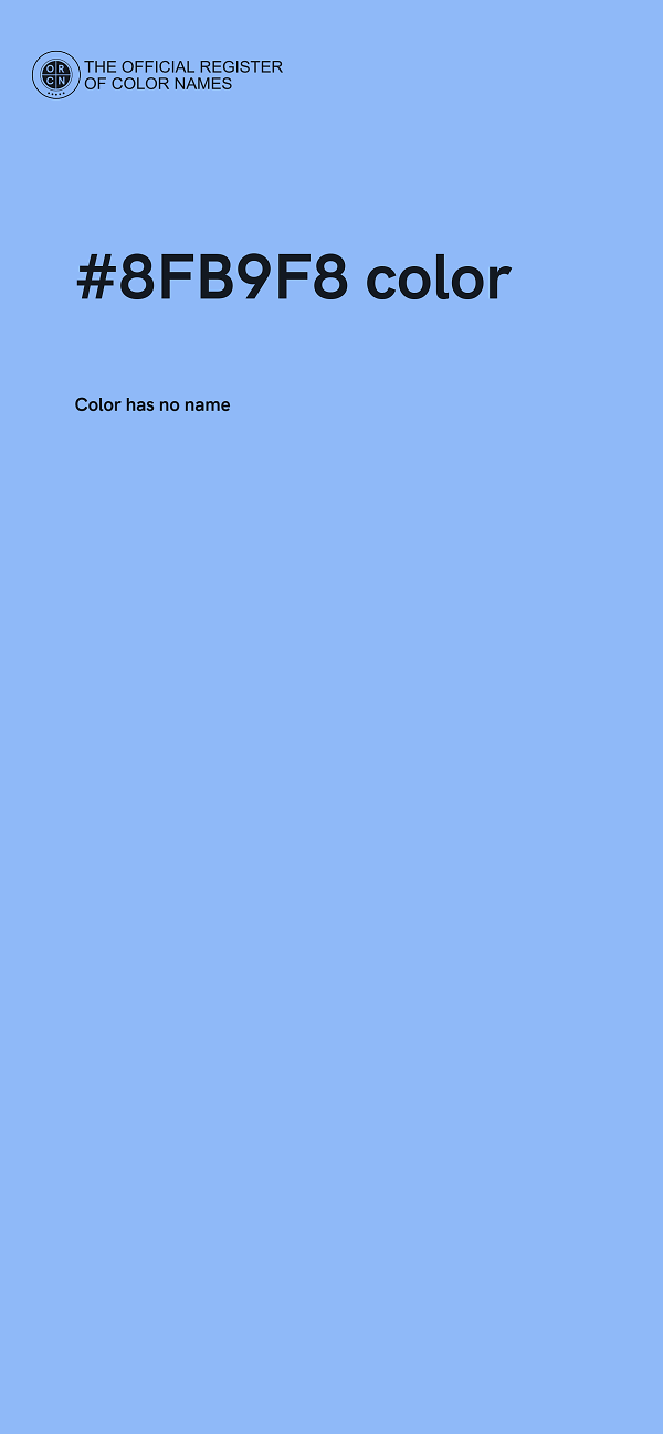 #8FB9F8 color image