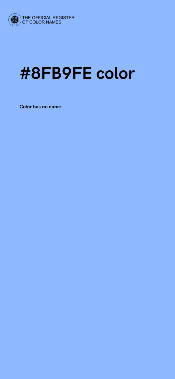 #8FB9FE color image