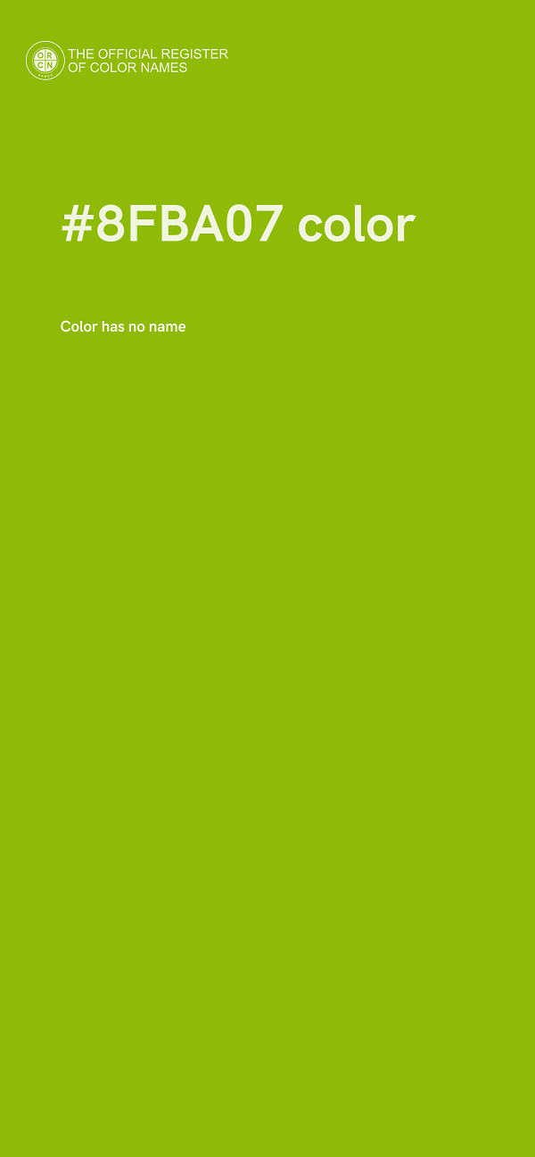 #8FBA07 color image