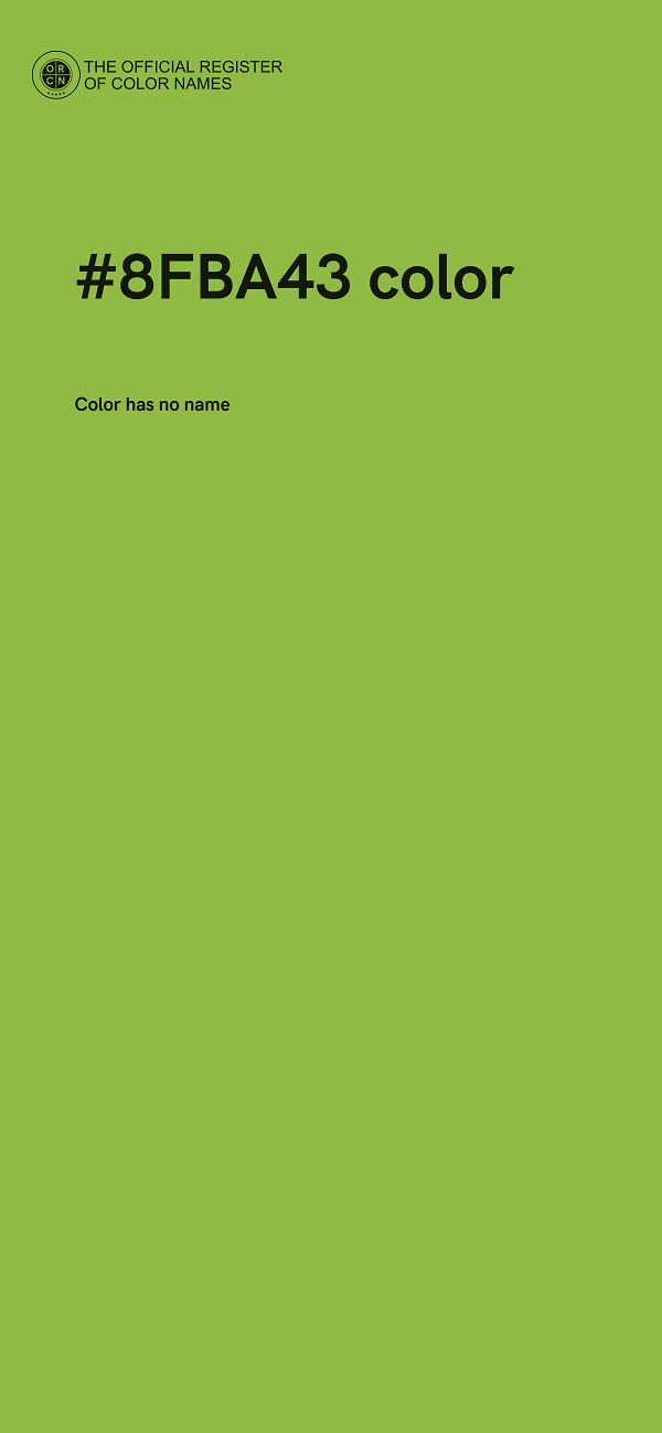 #8FBA43 color image
