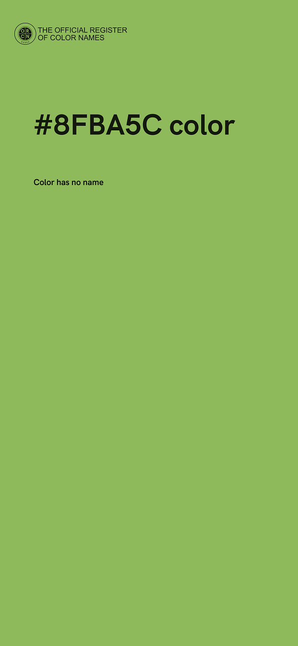 #8FBA5C color image