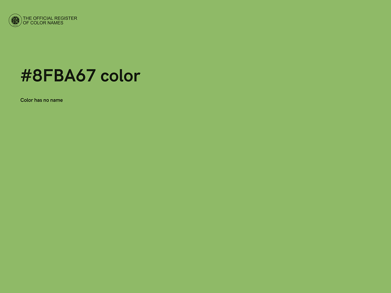 #8FBA67 color image