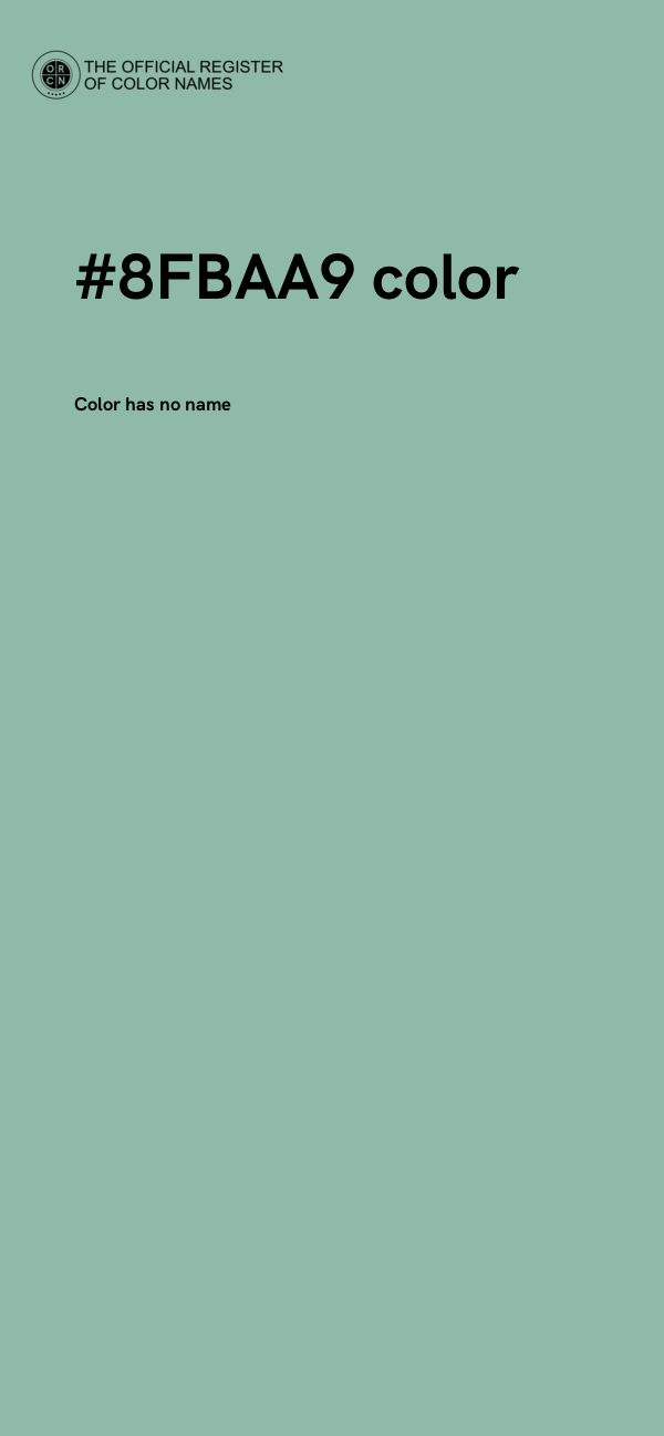 #8FBAA9 color image