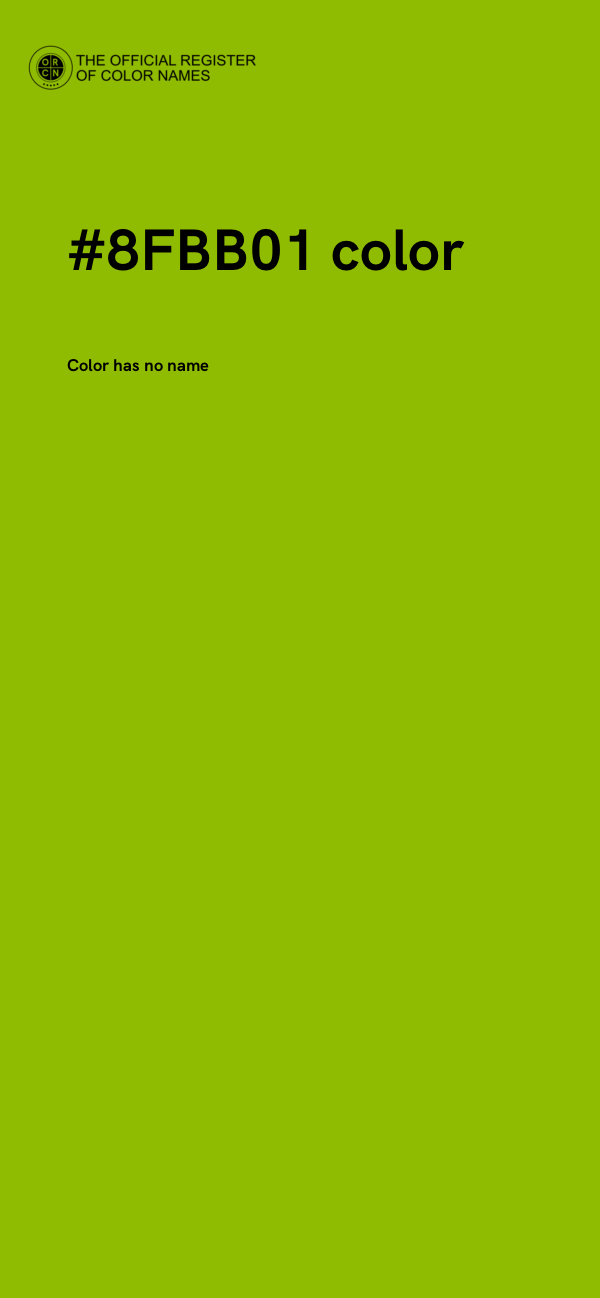 #8FBB01 color image