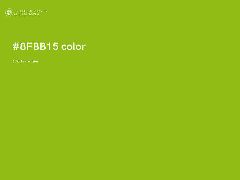 #8FBB15 color image