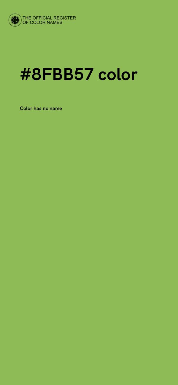 #8FBB57 color image