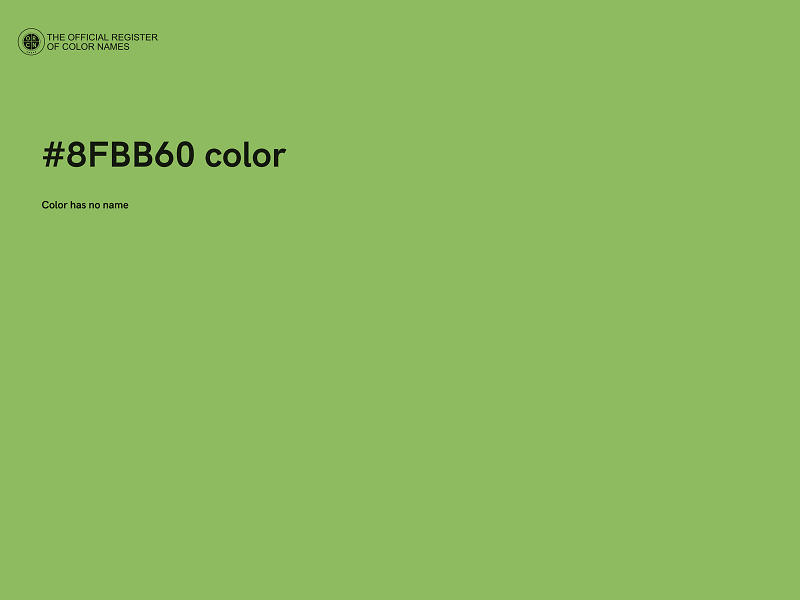 #8FBB60 color image